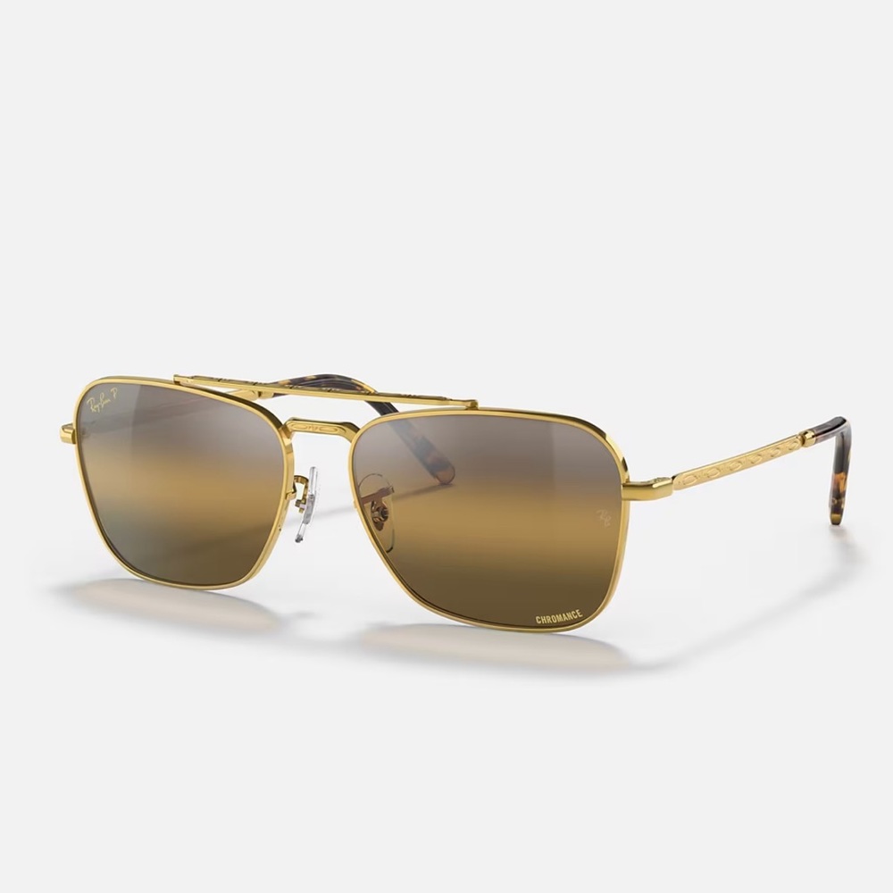 Ray-Ban Gold Frame Brown Gradient Lens Sunglasses